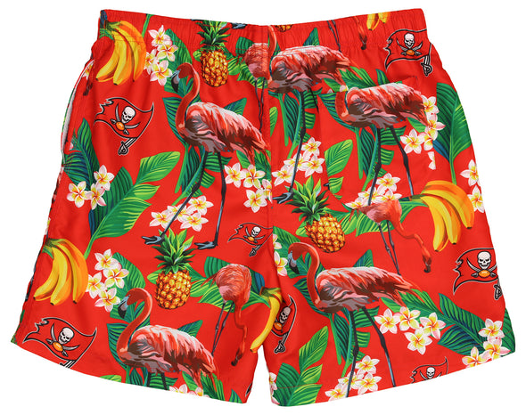 Forever Collectibles NFL Men's Tampa Bay Buccaneers Floral Walking Shorts