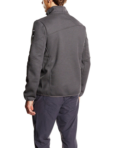 Spyder Men's Wengen Full Zip Jacket, Polar/Bryte Yellow
