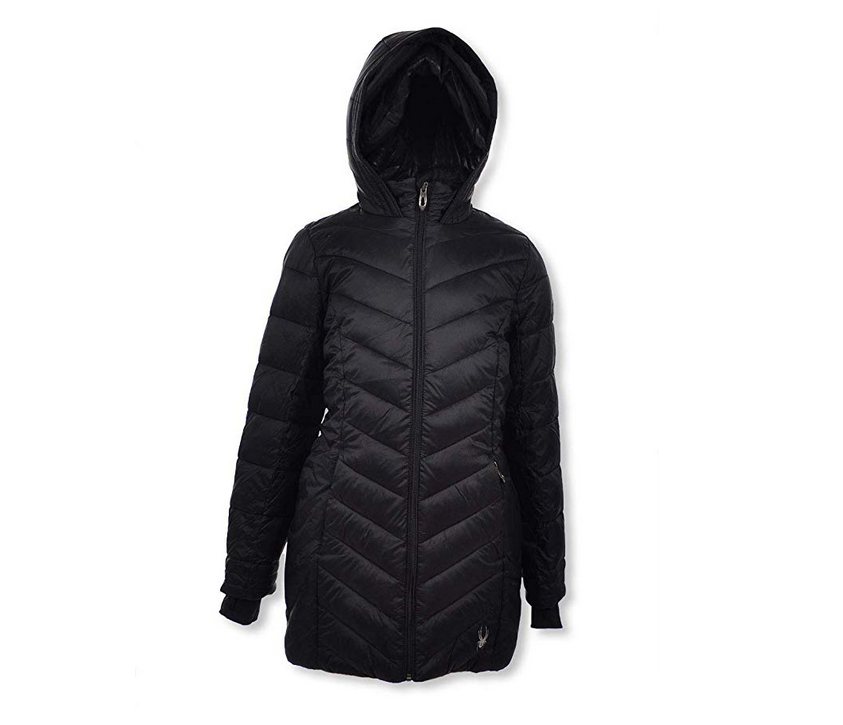 Spyder long down jacket sale