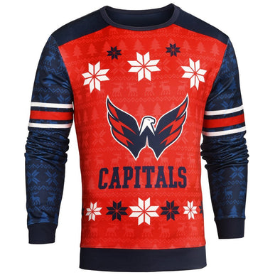 Forever Collectibles NHL Men's Washington Capitals Printed Ugly Sweater