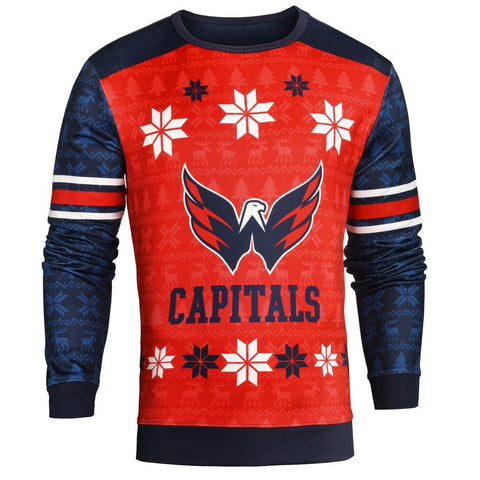Forever Collectibles NHL Men's Washington Capitals Printed Ugly Sweater