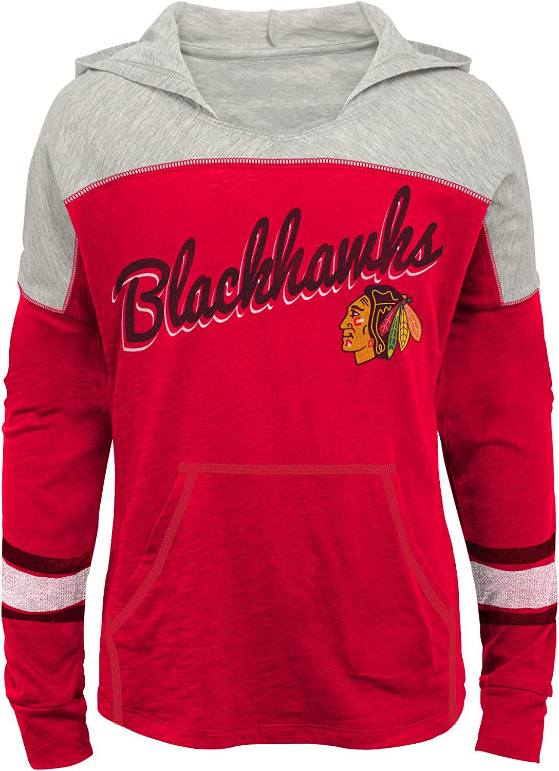Chicago Blackhawks Kids NHL Pullover 1/4th Zip Up Jacket - Red