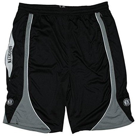 Zipway NBA Big Men's Brooklyn Nets Team Color Basketball Shorts, Black