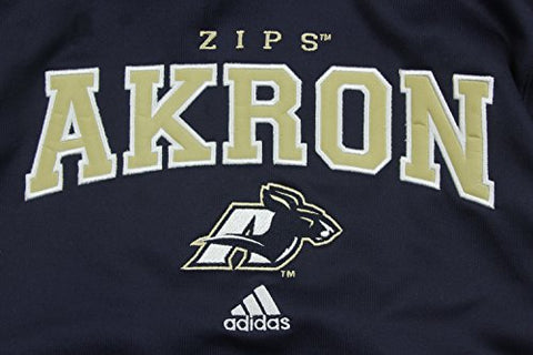 Adidas Youth Boy's Akron Zips NCAA 3 Stripe Pullover Hoodie, Navy