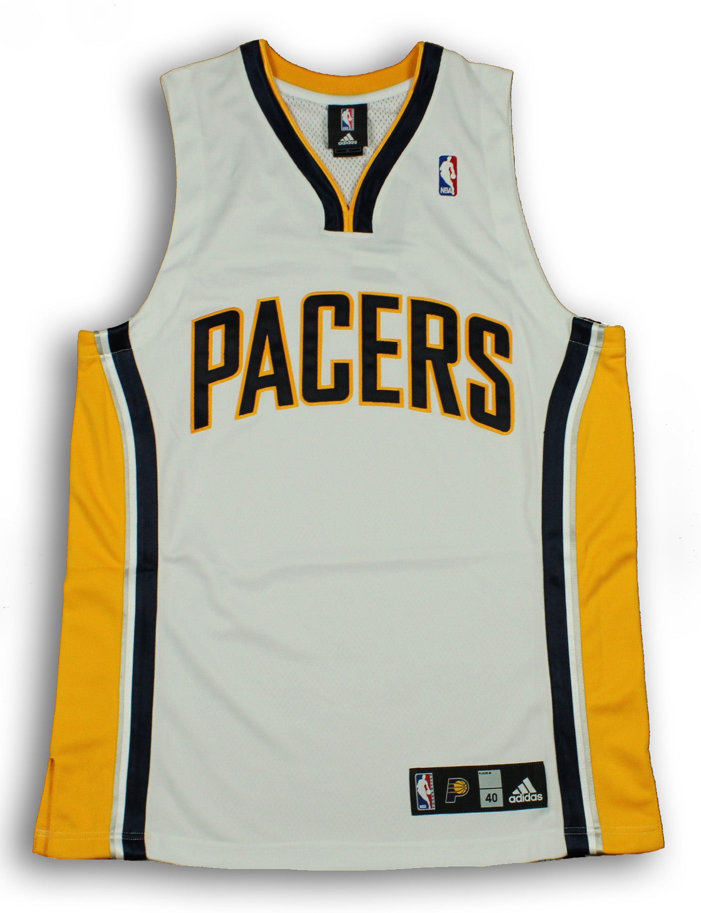 2002-03 Indiana Pacers Blank Game Issued White Jersey 56 DP20107