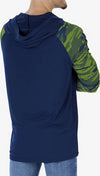 Zubaz Seattle Seahawks NFL Men's Lightweight Hoodie with Team Camo Sleeves