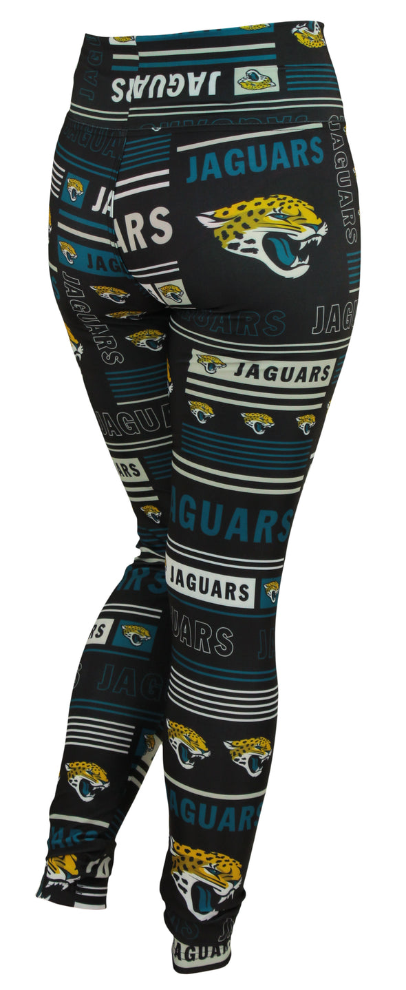 Zubaz NFL Jacksonville Jaguars Women's Team Column Leggings