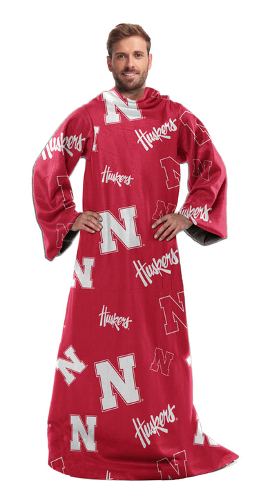 Northwest NCAA Nebraska Cornhuskers Toss Silk Touch Comfy Thow with Sleeves