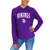 Zubaz NFL Women's Minnesota Vikings Elevated Hoodie W/ Tonal Viper Print