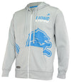 Outerstuff NFL Men's Detroit Lions Drill Performance Full Zip Hoodie