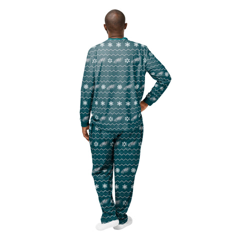 FOCO Men's NFL Philadelphia Eagles Primary Team Logo Ugly Pajama Set