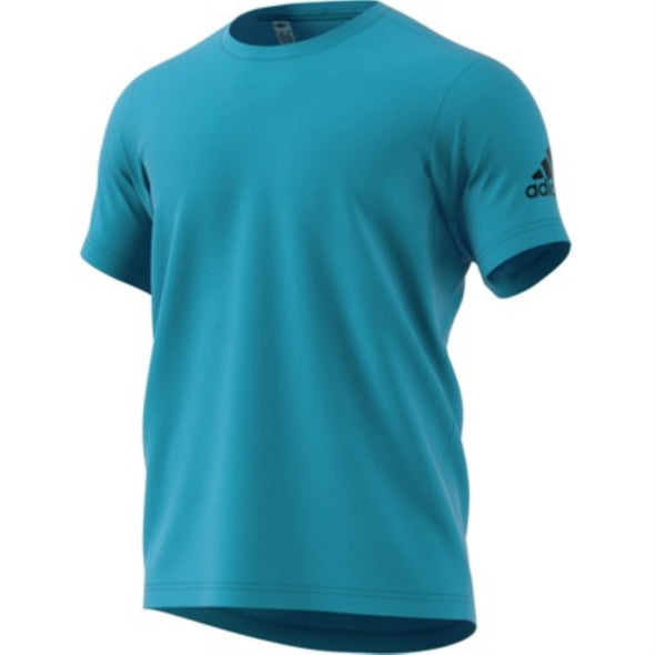 Adidas Men's FreeLift Climachill Short Sleeve Shirt, Shock Cyan Large