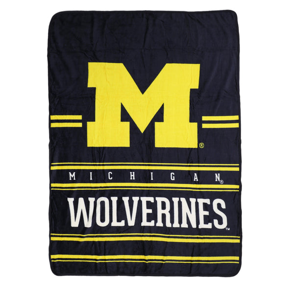 Northwest NCAA Michigan Wolverines Silk Touch Throw Blanket, 45"x60"