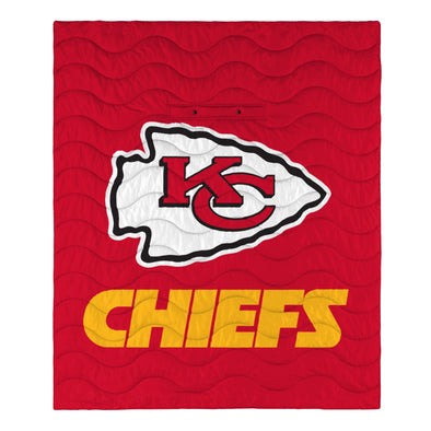 FOCO NFL Kansas City Chiefs Exclusive Outdoor Wearable Big Logo Blanket, 50" x 60"