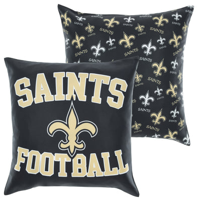 FOCO NFL New Orleans Saints 2 Pack Couch Throw Pillow Covers, 18 x 18