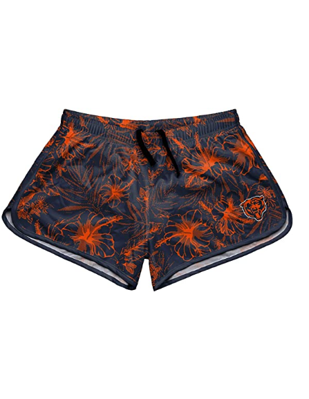 Forever Collectibles NFL Women's Chicago Bears Tonal Floral Running Shorts