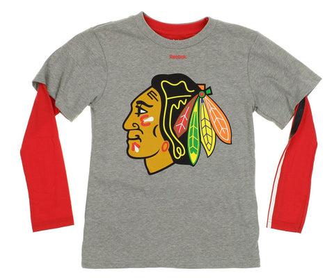 Reebok NHL Youth Chicago Blackhawks 3 In 1 Tee Combo Set