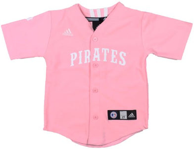 Adidas MLB Youth Girls Pittsburgh Pirates Pink Jersey