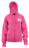 Outerstuff NCAA Women's Michigan Wolverines Zip Up Hoodie, Pink