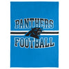 FOCO NFL Carolina Panthers Stripe Micro Raschel Plush Throw Blanket, 45 x 60