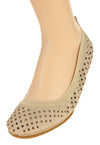 Yosi Samra Women's Samara Star Perforated Leather Ballet Flat