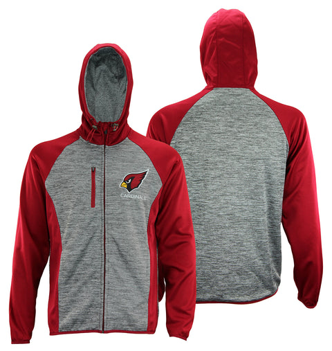 G-III Sports Men's NFL Arizona Cardinals Solid Fleece Full Zip Hooded Jacket