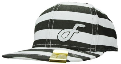 Flat Fitty Folsom Strap Back Cap, One Size Fits Most - White/Black