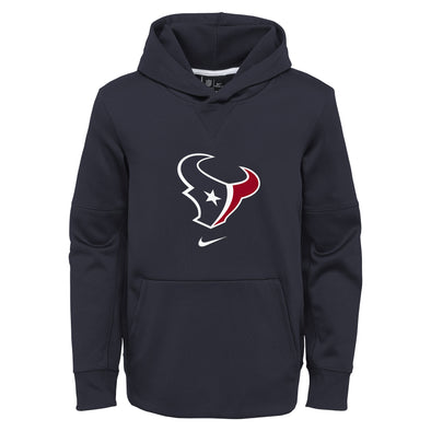 Nike NFL Football Youth Houston Texans Circuit Logo Essential Performance Pullover Hoodie
