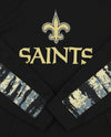 Zubaz NFL Men's New Orleans Saints Hoodie w/ Oxide Sleeves