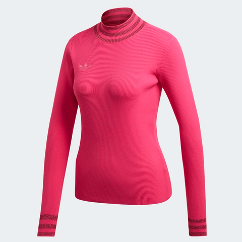 Adidas Women's Turtleneck, Shock Pink