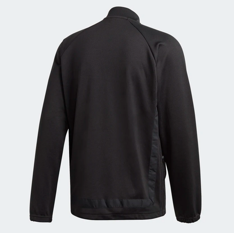 Adidas Men's Warm Up Track Jacket, Black / Gold Metallic