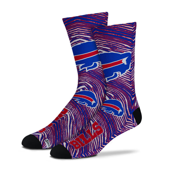 Zubaz By For Bare Feet NFL Youth Buffalo Bills Zubified Dress Socks, One Size