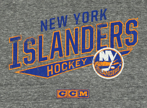 CCM NHL Men's New York Islanders No Mercy Distressed Tri-Blend T-Shirt