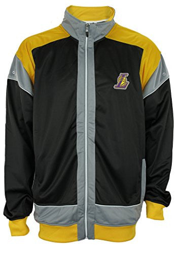 Zipway NBA Men's Big & Tall Los Angeles Lakers Walt Full Zip Jacket, Black