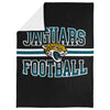 FOCO NFL Jacksonville Jaguars Stripe Micro Raschel Plush Throw Blanket, 45 x 60