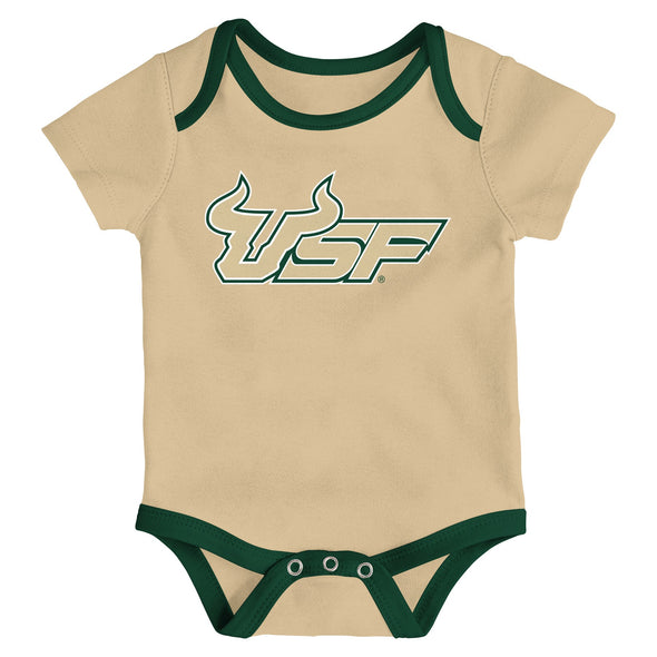 Outerstuff South Florida Bulls NCAA Newborn Champs 3-Piece Creeper Set