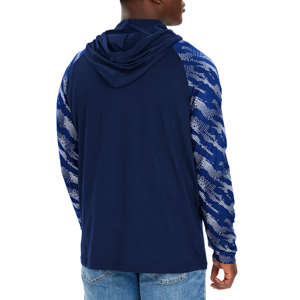 Zubaz NFL Men's Dallas Cowboys Viper Print Pullover Hooded Sweatshirt