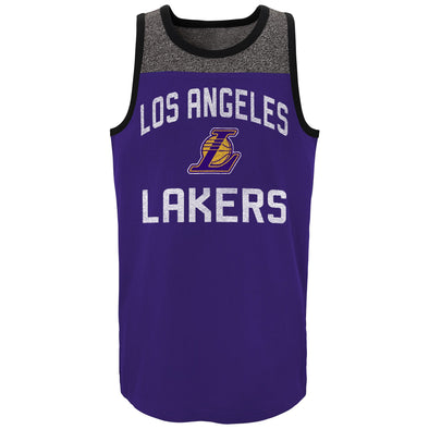 Outerstuff Los Angeles Lakers NBA Boys Kids (4-7) & Youth (8-20) Steel Tank Top, Purple