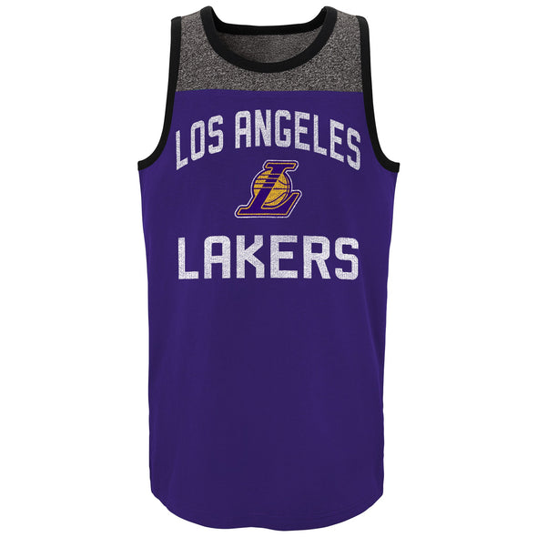 Outerstuff Los Angeles Lakers NBA Boys Kids (4-7) & Youth (8-20) Steel Tank Top, Purple
