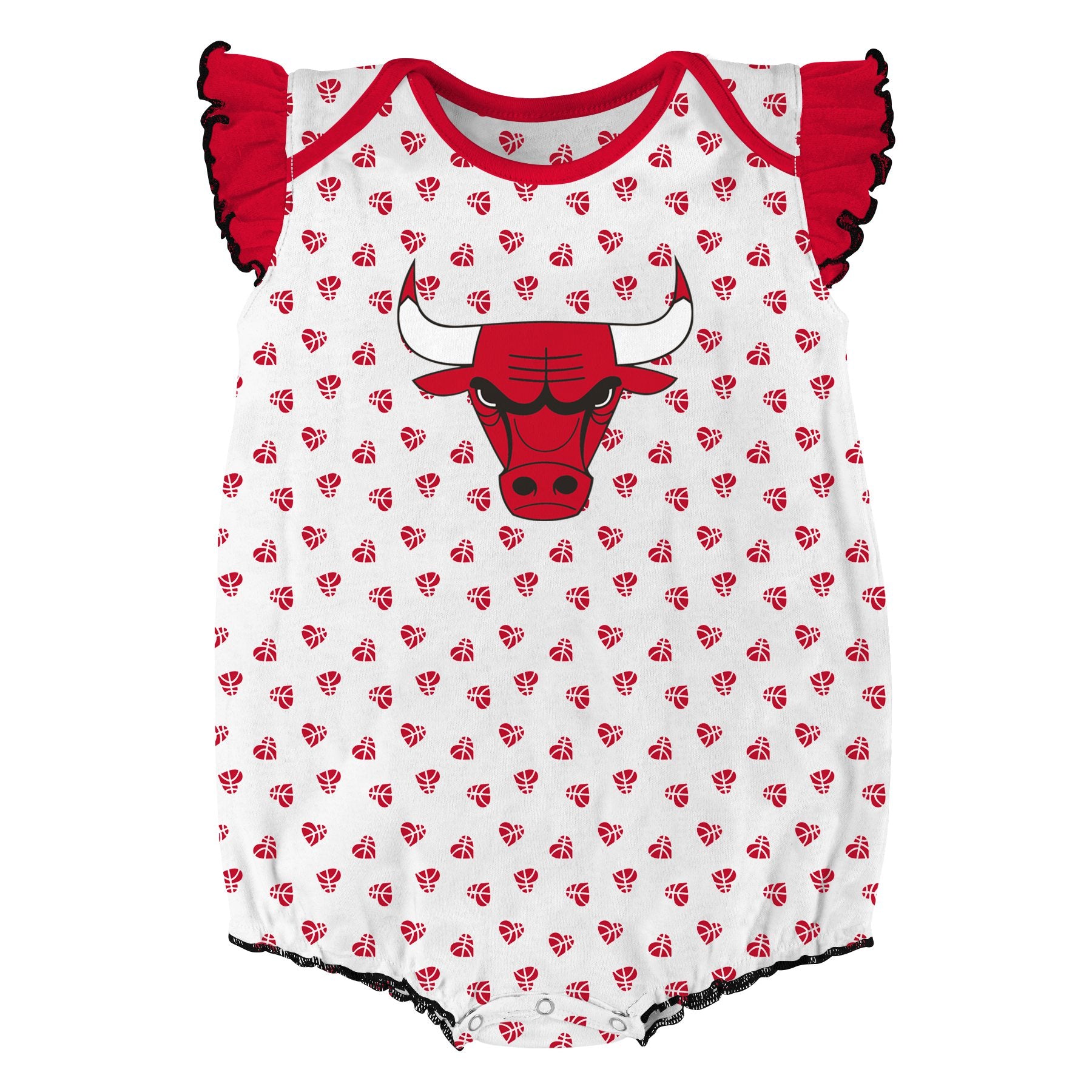 Outerstuff Infant Red/Heathered Gray Chicago Bulls Little Baller - 2-Pack  Bodysuit Set