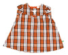 NCAA Infants Texas Longhorns Campus Plaid Dress Set, Burnt Orange