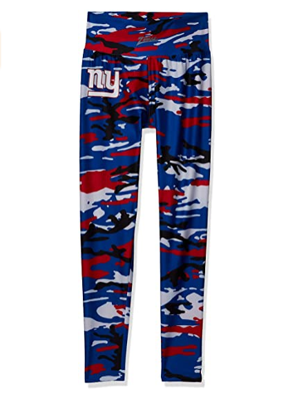 Zubaz NFL Women's New York Giants Camo Print Legging Bottoms