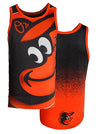 MLB Men's Baltimore Orioles Big Logo Tank Top Shirt, Black/Orange