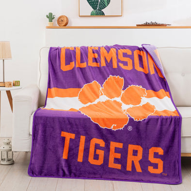 Northwest NCAA Clemson Tigers Singular Silk Touch Throw Blanket, 45" x 60"