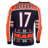 KLEW NFL Men's Chicago Bears Alshon Jeffery #17 Ugly Sweater