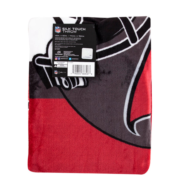 Northwest NFL Tampa Bay Buccaneers "Singular" Silk Touch Throw Blanket, 45" x 60"