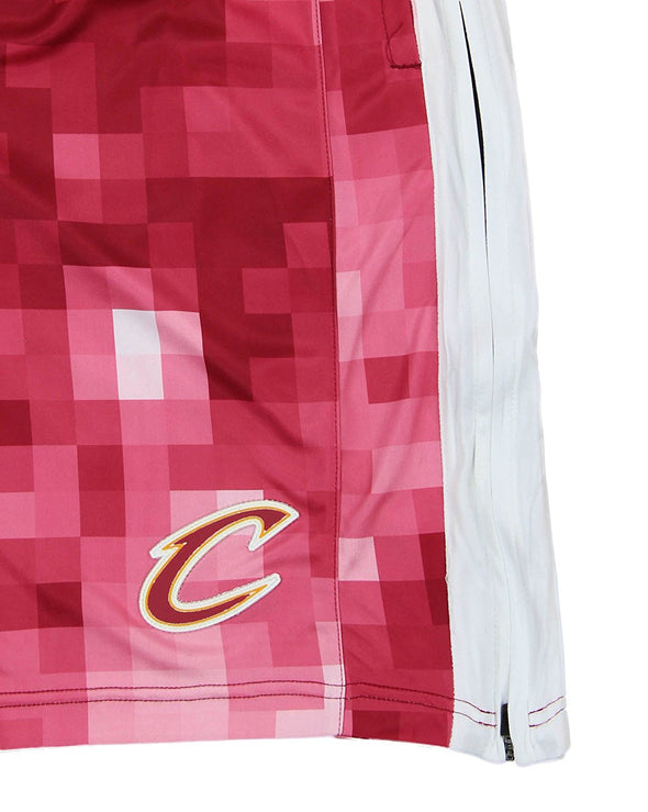 Zipway NBA Men's Cleveland Cavaliers Pixel Single Layer Athletic Shorts