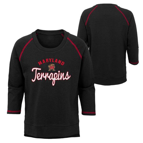 Outerstuff NCAA Youth Girls (7-16) Maryland Terrapins Overthrow Pullover Top