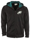 Zubaz NFL Philadelphia Eagles Men Heavyweight Full Zip  Fleece Hoodie