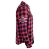 FOCO MLB Men's Boston Red Sox Wordmak Basic Flannel Shirt